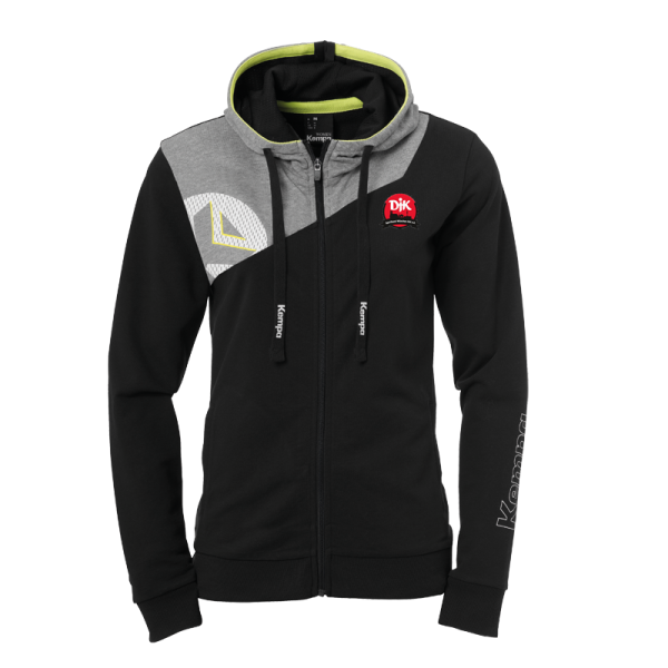 CORE 2.0 KAPUZENJACKE WOMEN DJK Sportbund München Ost Volleyball schwarz/dark grau melange XXL