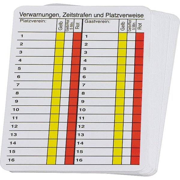 Spielnotizkarten-Nachfüllset